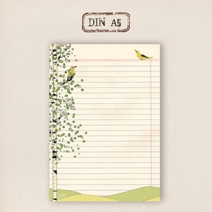 stationery Writing pad Birch 画像 2