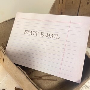 Postkarte statt e-mail