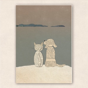 fette Karte - Hund und Katze