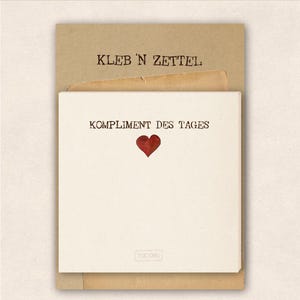 Klebezettel - Kompliment des Tages