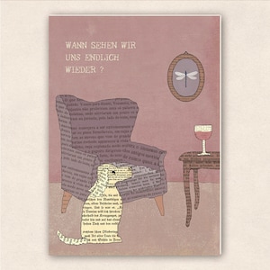 thick postcard - dog