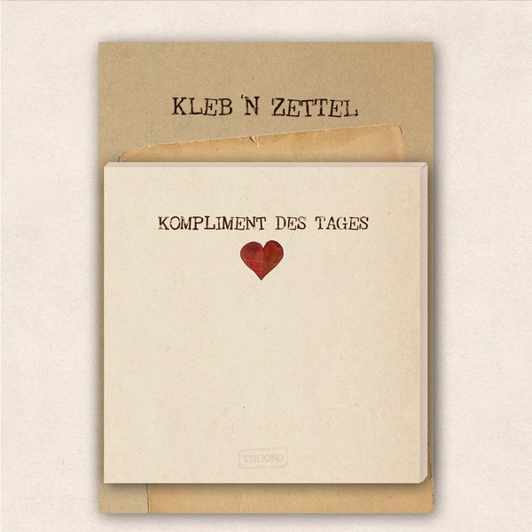 Klebezettel - Kompliment des Tages