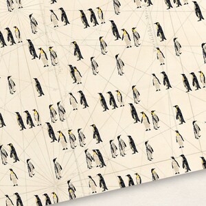 3x wrapping paper Penguins