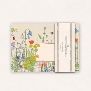 10 envelopes bright flower meadow immagine 2