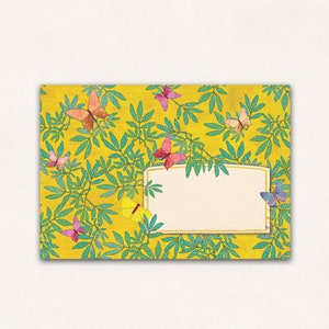 10 envelopes yellow summer