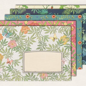 10 envelopes with plants and flowers image 4