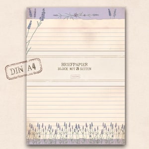 big stationery- lavender