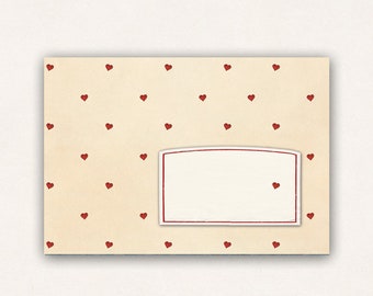 10 envelopes with hearts
