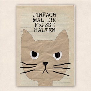 thick postcard - grumpy cat