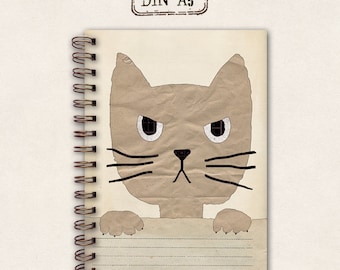 thick notebook - grumpy cat
