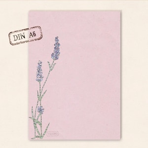 small stationery - lavender