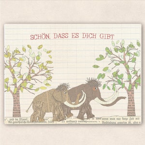 thick postcard - mammoth