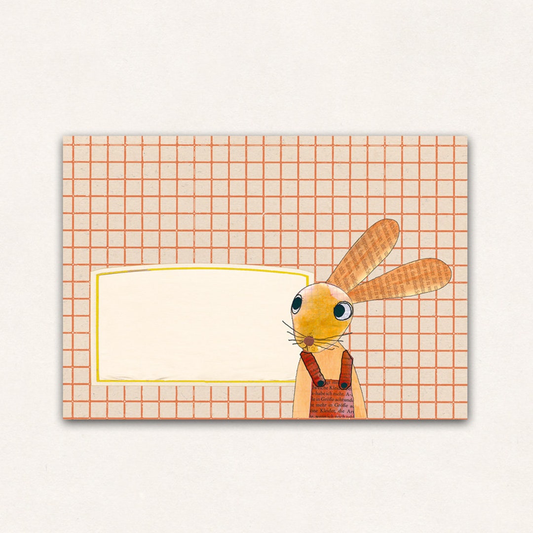 10 Envelopes Rabbit - Etsy