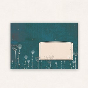 10 envelopes flowers in the moonlight