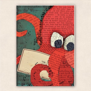 thick postcard - octopus