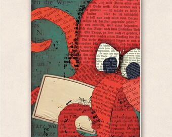 thick postcard - octopus