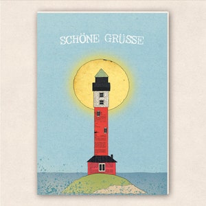 very thick postcard - Lighthouse
