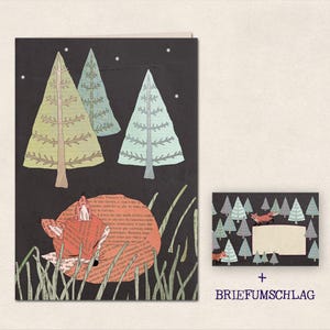 Winterfuchs - Klappkarte mit Umschlag