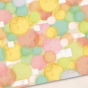 3x Wrapping paper circles image 1