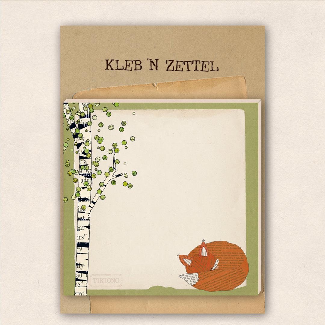 Sticky Notes - Fox in the Birch Forest - Etsy