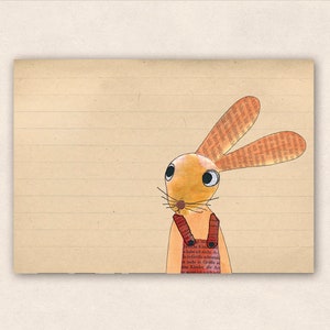 Postkarte Hase