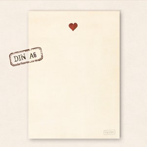 small stationery - little heart