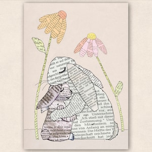 Postkarte Hasenliebe