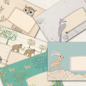 10 envelopes with animals image 2