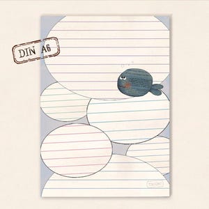 small stationery - little whale