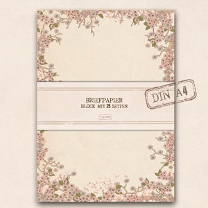 big stationery- pink blossom