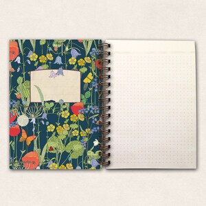 thick notebook medow with flowers image 2