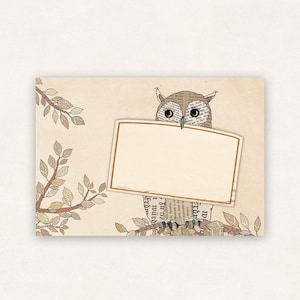 10 envelopes Owl