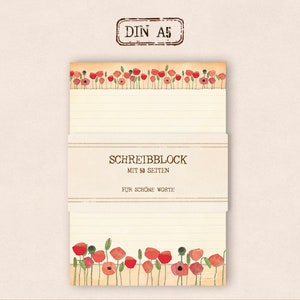 stationery Writing pad Poppy image 3