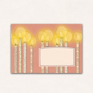 10 envelopes  candle