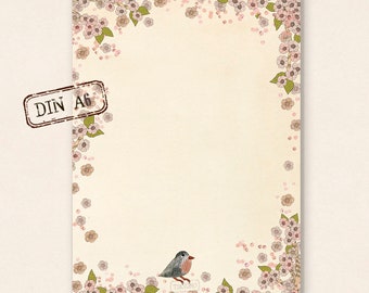 small stationery - pink blossom