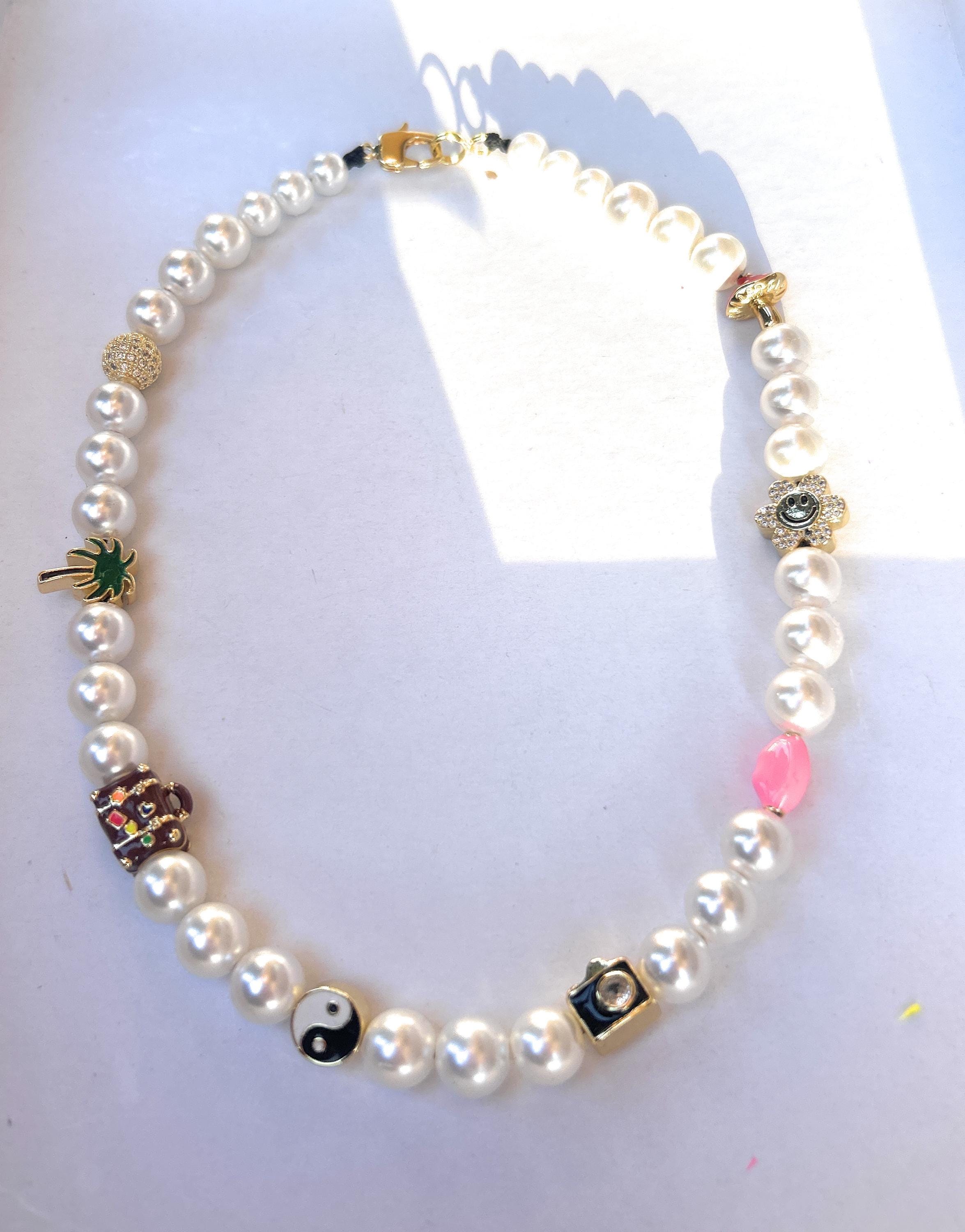 Colorful Beaded Prada Necklace - Etsy