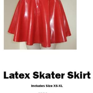 Patron de jupe patineuse en latex pdf + instructions A4