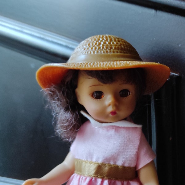 Teddy bear girl toy Madame Alexander doll McDonald's 5 inch Vintage doll Miniature cute shelf sitter dolls