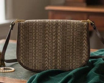 Pierre Cardin All over print Cross body purse Authentic Vintage Parisian Designer Handbag