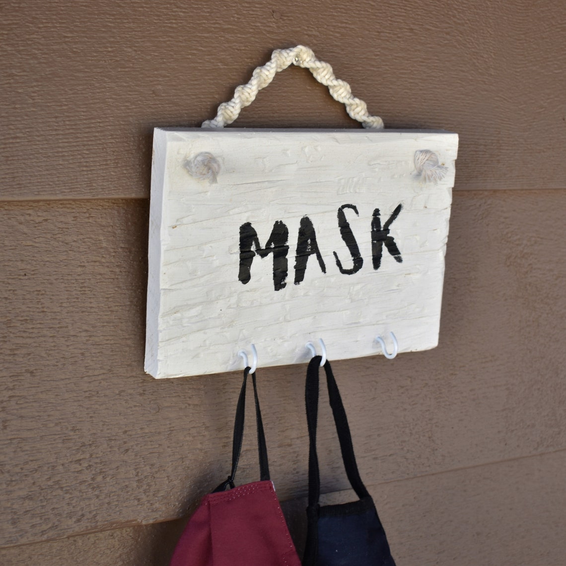 Wall mask holder Wall mask hanger Wall mask storage Black Etsy