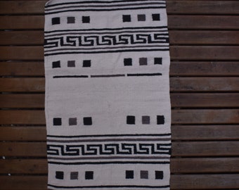 Western Navajo Horse Double saddle blanket 28x48 inches Lazy line Simple geometric Saddle cloth pad Horse owner gift