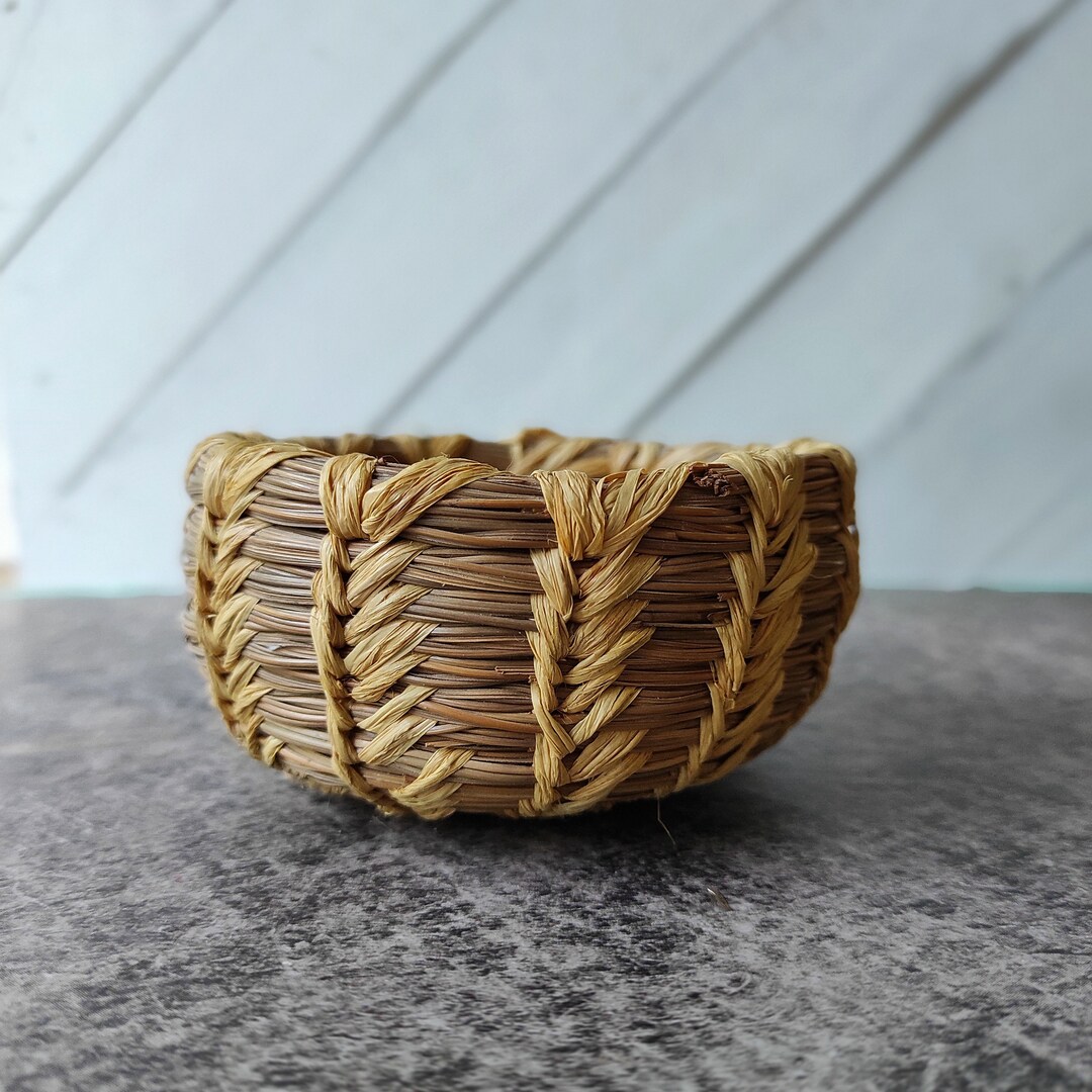 White and Turquoise Tribal Navajo Hand Drawn Laundry Basket