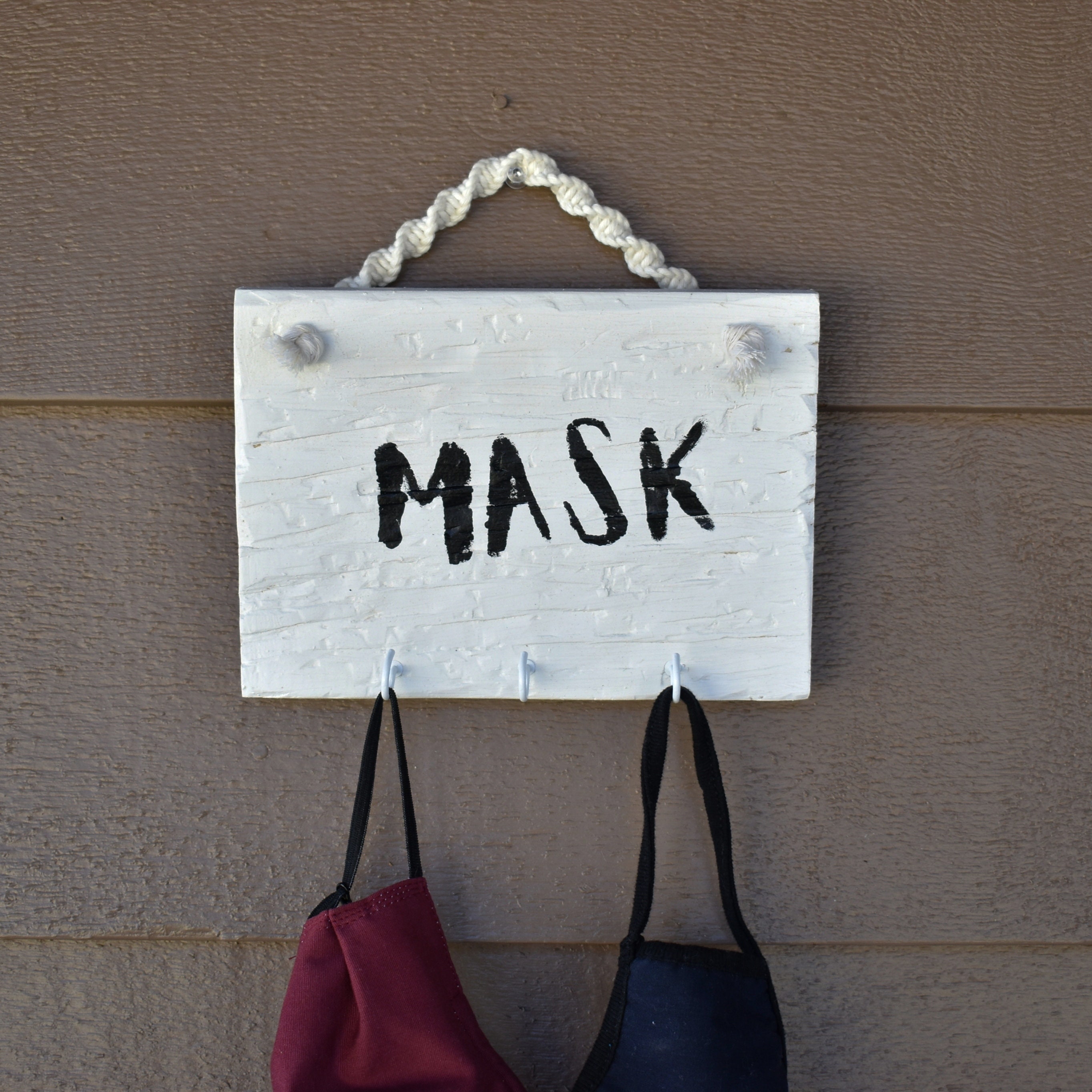 Wall mask holder Wall mask hanger Wall mask storage Black Etsy