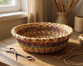 Collectable Pine needle Papago basket Native American hand woven Hallway key keeper Rustic Tribal Ethnic Housewarming gift