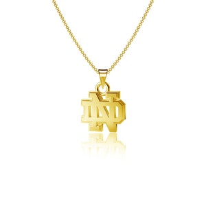 University of Notre Dame Pendant Necklace - Gold plated