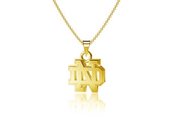 University of Notre Dame Pendant Necklace - Gold plated