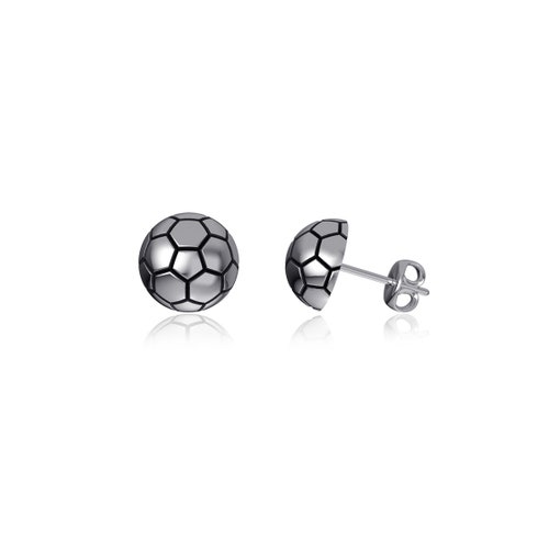 Soccer Ball Stud Earrings Tiny Soccer Balls sterling Silver Etsy