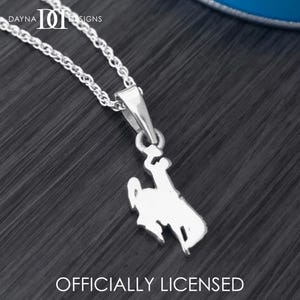 University of Wyoming Pendant Necklace - Silver