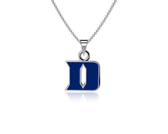 Duke University Pendant Necklace - Enamel - OFFICIALLY LICENSED Collegiate Product by Dayna Designs