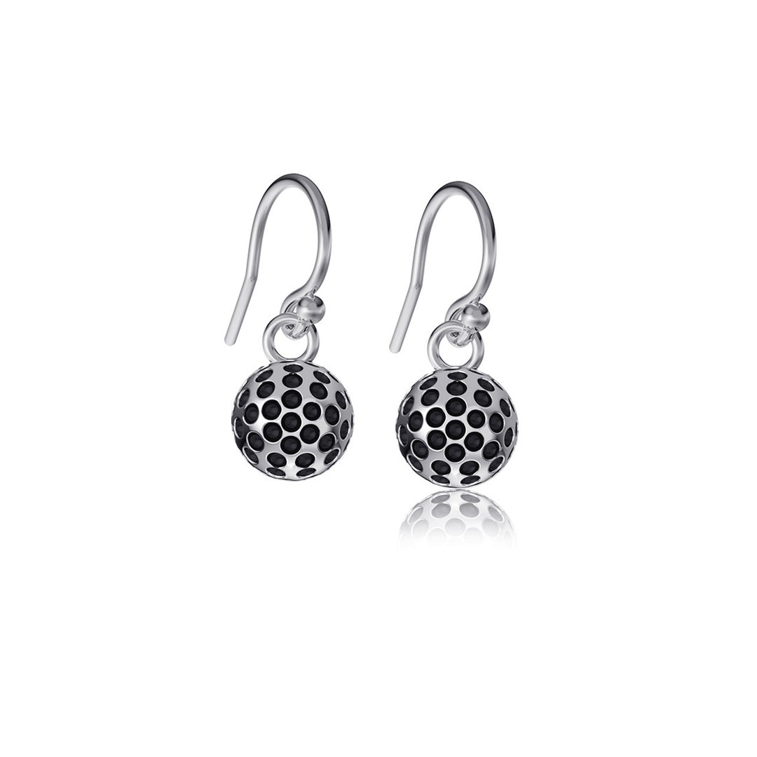 Golf Ball Dangle Earrings Sterling Silver GFBL05S Etsy